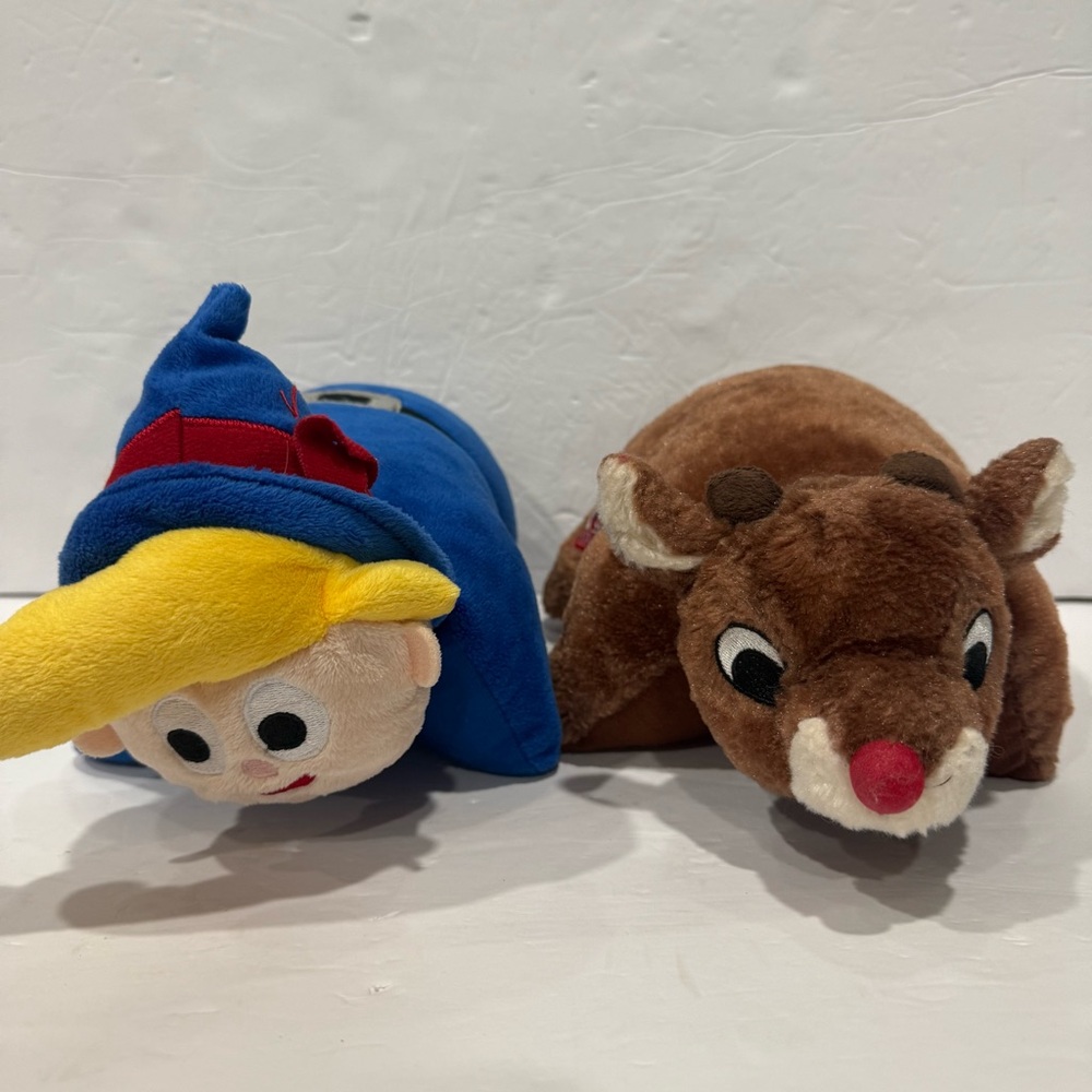 Rudolph & Hermie the Elf Pillow Pets